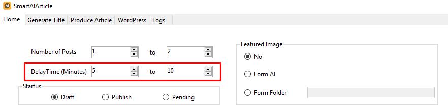 delay time - Ai writing tools for WordPress
