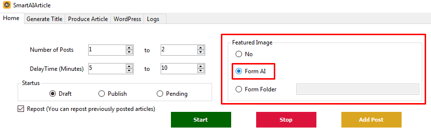 featured image - from AI - Ai writing tools for WordPress