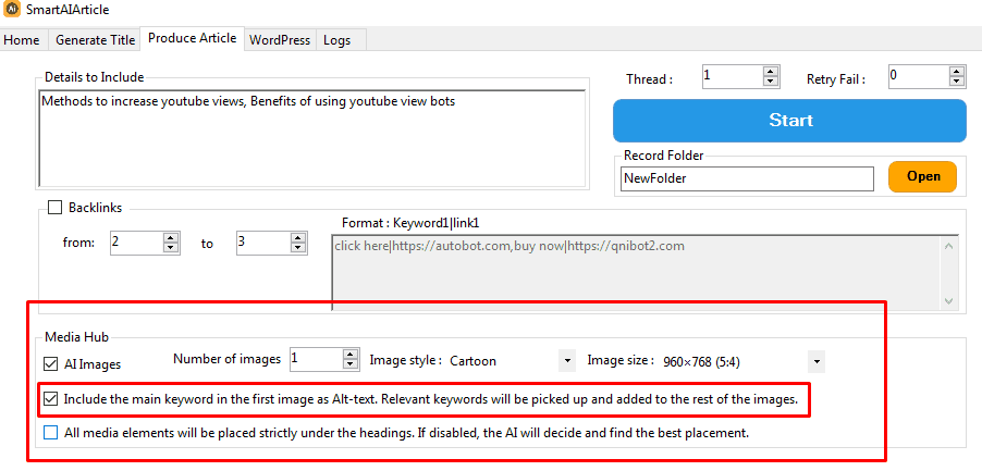 add alt-text - AI blog writer