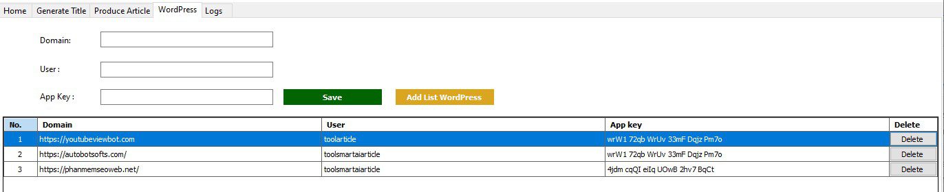Kết quả sau khi nhập website vào phần mềm viết bài SEO