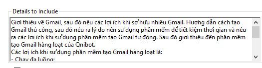 Mô tả của nội dung bài viết trong phần mềm viết bài SEO tự động