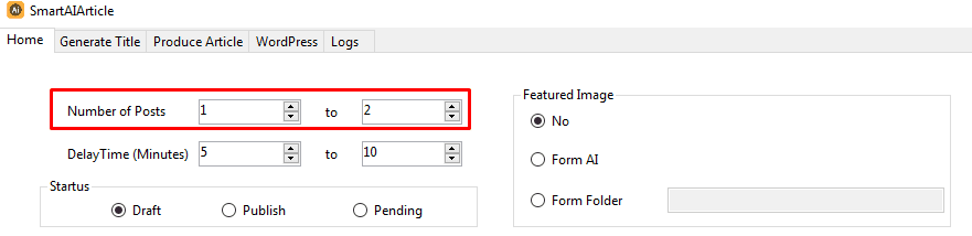 number of posts - Ai writing tools for WordPress