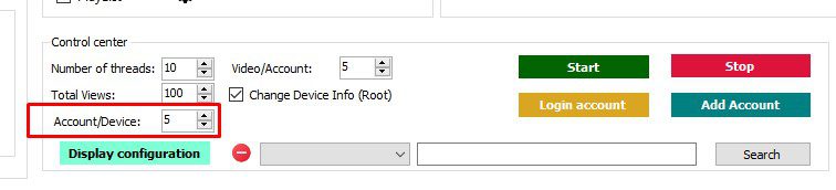 Account/Devices - Phần mềm Youtube phone farm