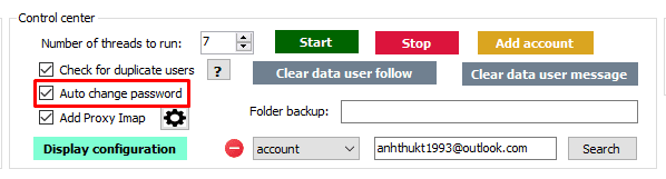 auto change password - Instagram phone farm