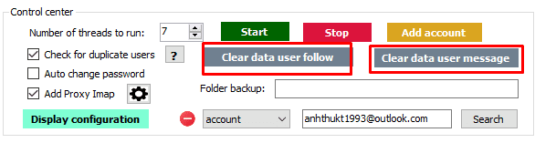 clear data - Instagram phone farm