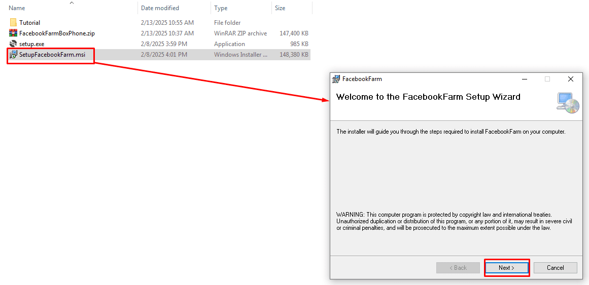 install - facebook phone farm 