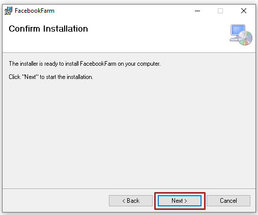 confirm installation - facebook phone farm 