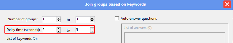 delay time - join groups by keywords - phone farm bot - facebook bot