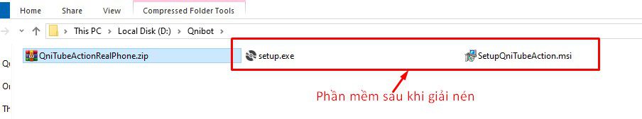 Giải nén phần mềm Youtube phone farm