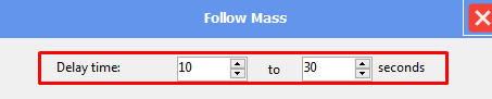 delay time  - follow mass - Instagram phone farm