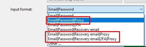 Định dạng proxy - Phần mềm Youtube phone farm
