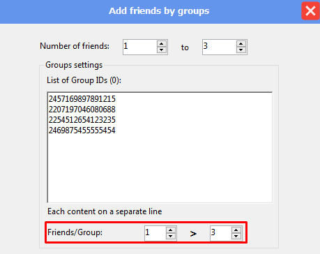 friends per group - add friend by groups - facebook bot