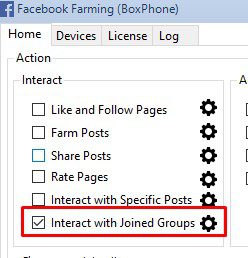 Interact with Joined Group - Phần mềm Facebook phone farm