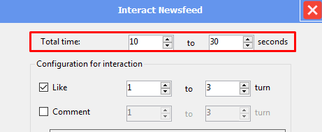 total time - interact newsfeed - Instagram phone farm
