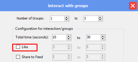 like -no - interact with groups  - phone farm bot - facebook bot