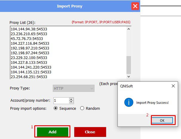 Lưu file danh sách proxy - Phần mềm Youtube phone farm