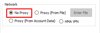 no proxy - threads auto tool