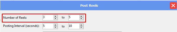 number of reels - post reels - phone farm bot - facebook bot