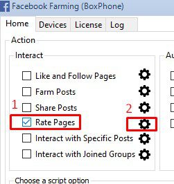 Rate page - Phần mềm Facebook phone farm
