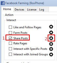 Share posts - Phần mềm Facebook phone farm