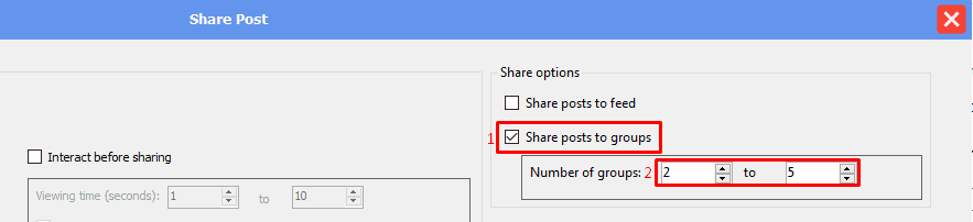 share post to group - phone farm bot