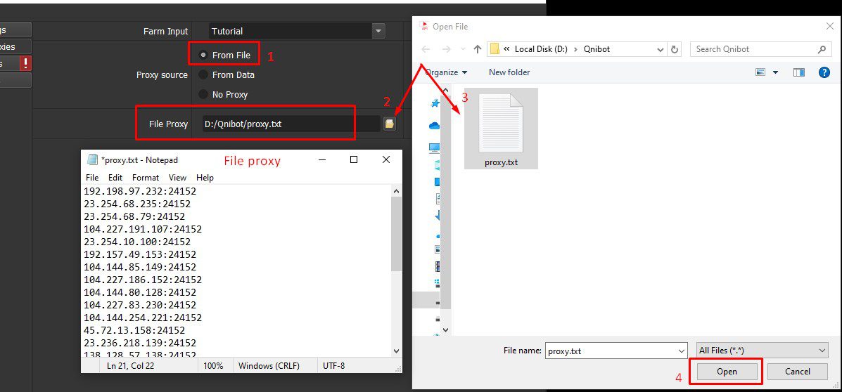 File proxy - Phần mềm Youtube API Bot