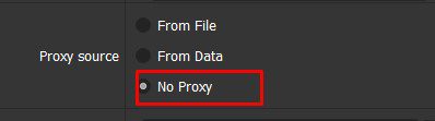 No proxy