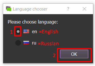 choose language - Generate Refresh Token for YouTube
