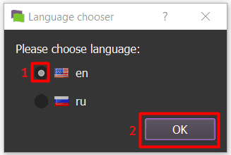 choose language - YouTube API Bot