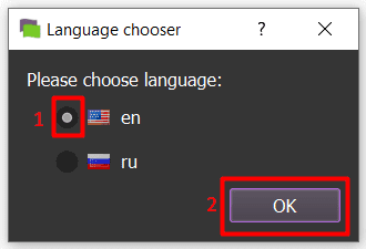 choose language - tiktok account generator