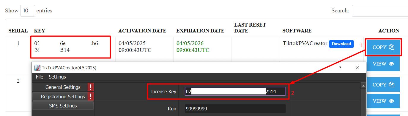 license key - tiktok account generator