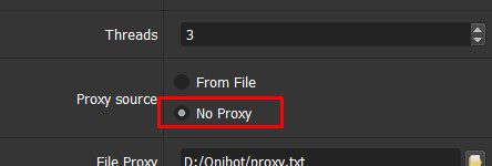 No proxy - Phần mềm tạo Tiktok