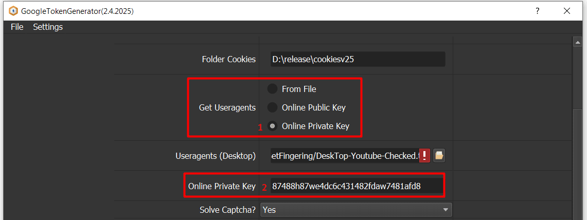 get useragent - online public key - Generate Google API client ID