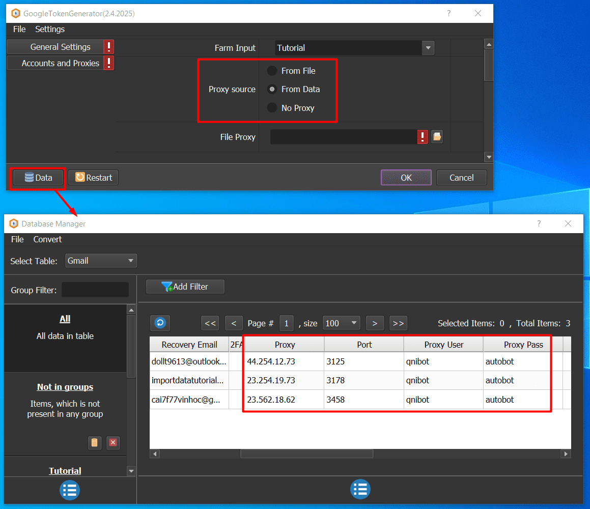 proxy source - from data - Generate Refresh Token for YouTube