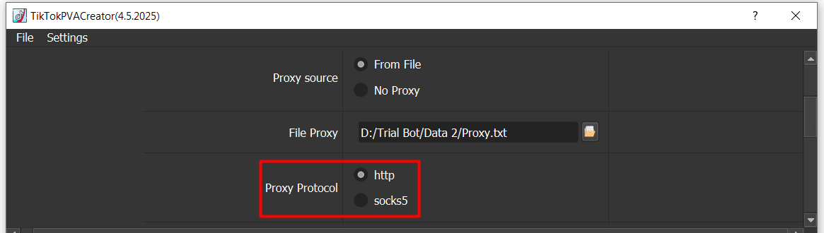proxy protocol  - tiktok account generator