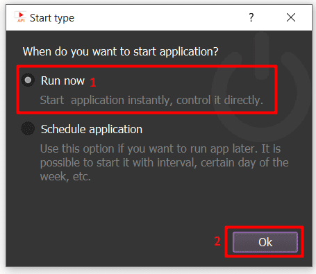 run now - YouTube API Bot
