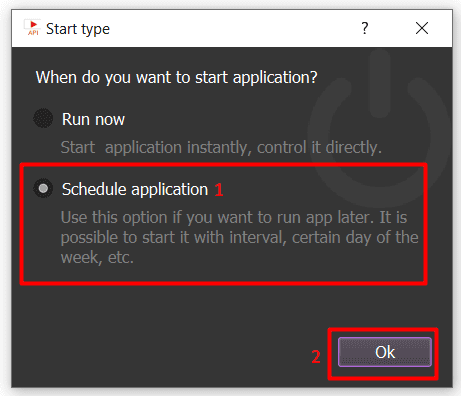 schedule application - YouTube API Bot