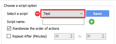 select a script - threads automation bot