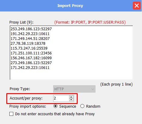 proxy from file - account per proxy - Threads bot