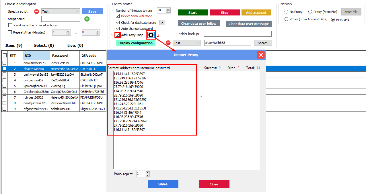 add proxy imap - threads bot