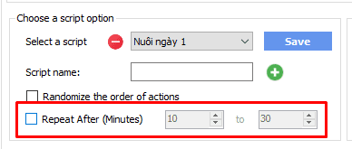 Bỏ chọn lặp lại các chức năng trong phần mềm nuôi Threads