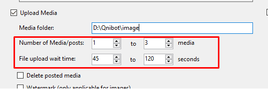 Cài đặt media trong tool auto Threads