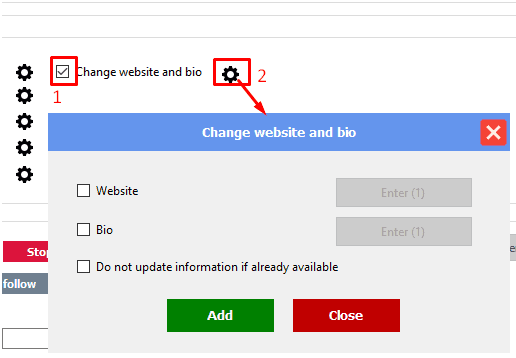 Change infor trong tool auto Threads