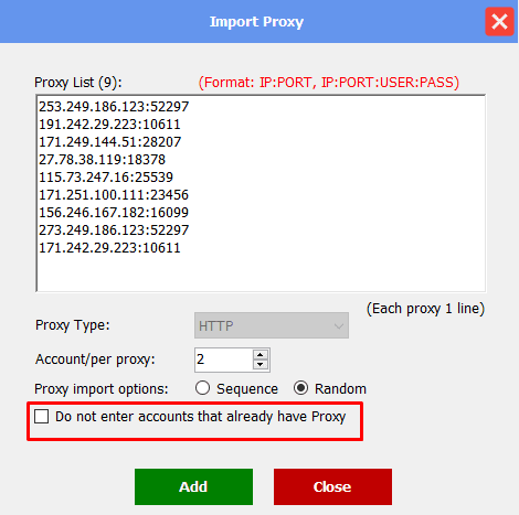proxy from file - enter accounts that already have proxy - threads bot