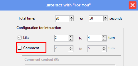 interact with for you - comment - no - Threads auto bot