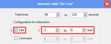 interact with for you feed -  like - threads software