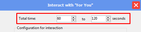 interact with for you feed - total time - threads software