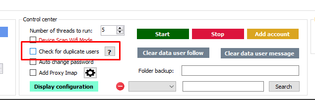 Không kiểm tra user - Phần mềm tự động Threads
