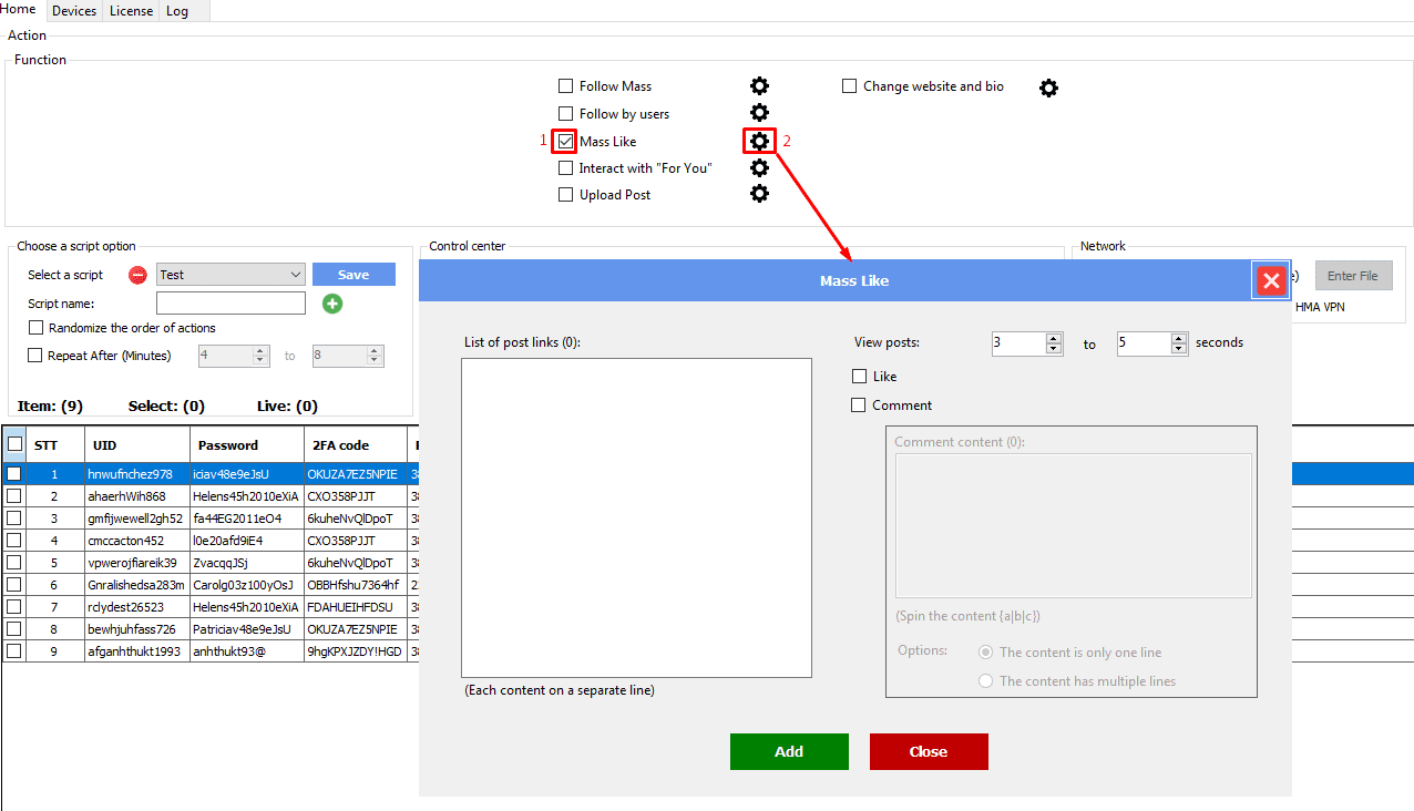 mass like - function - threads software