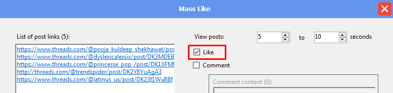 mass like - like  - Threads auto tool